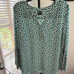 🟡TALBOTS PRE-LOVED AUTHENTIC SILK WASHABLE LONG SLEEVES PETITE BLOUSE